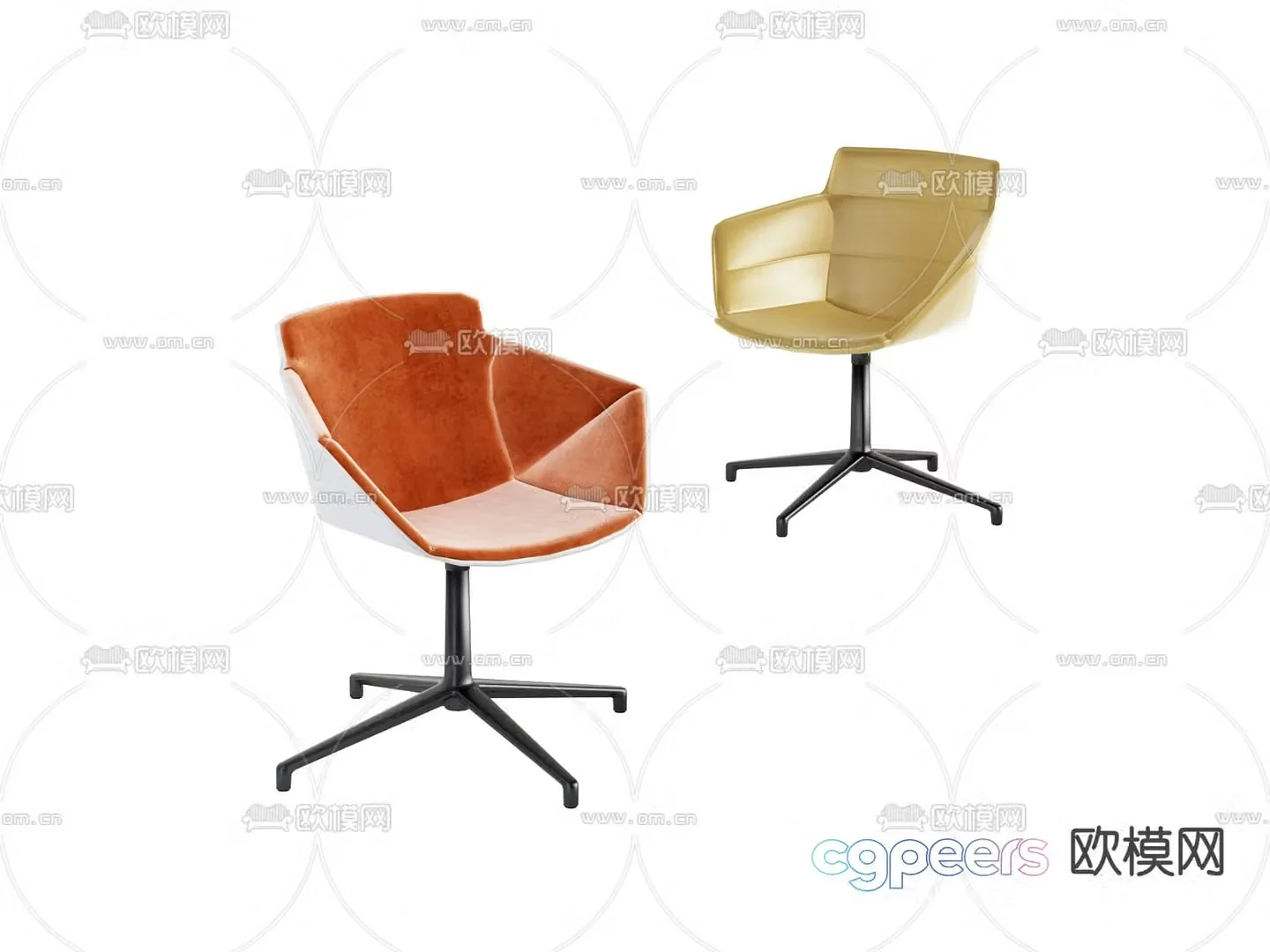 Office chair conference chair staff chair 3d model