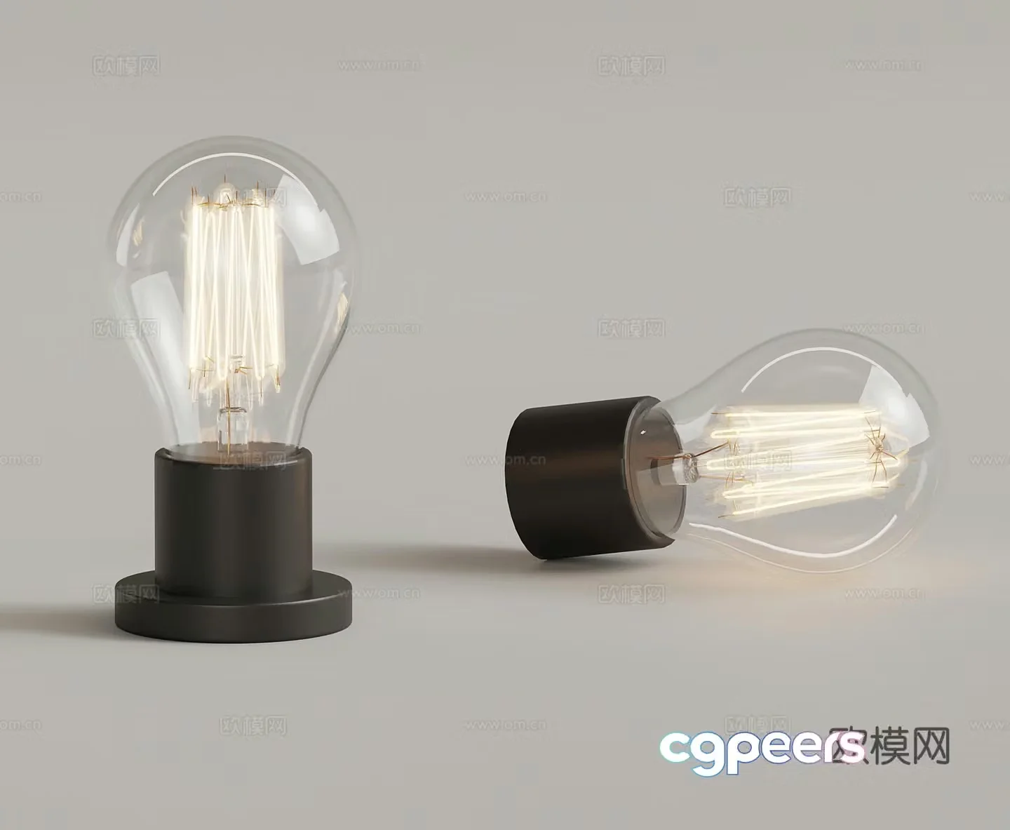 Modern light bulb 3d model