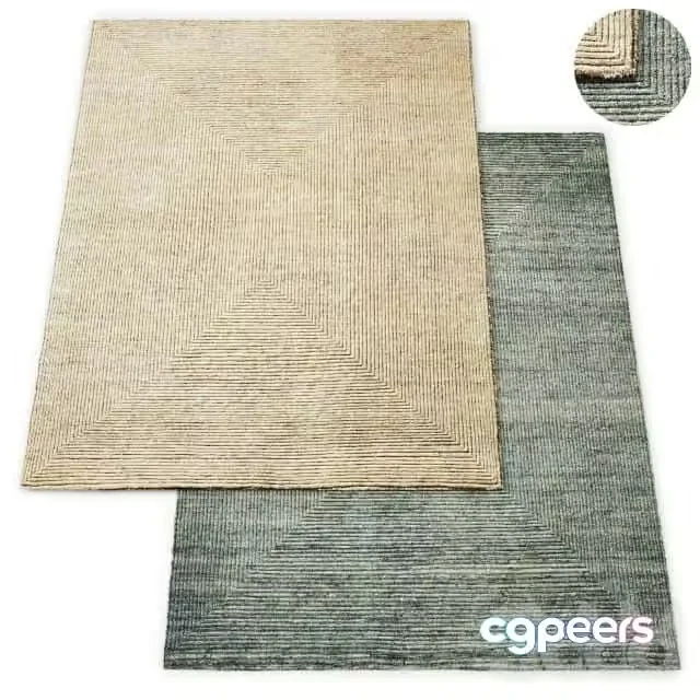 3ds Max Free – Ellipse Hand-Knotted Wool Rug RH Collection
