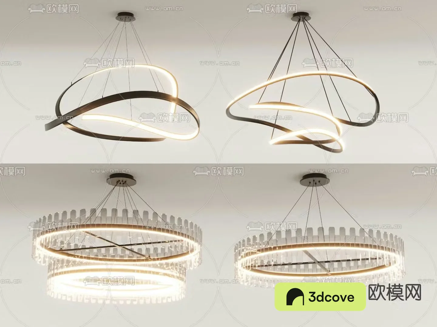 Ring chandelier hall chandelier