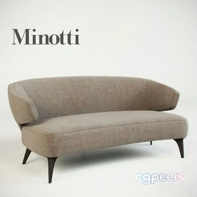 3ds Max Free – Minotti Aston sofa