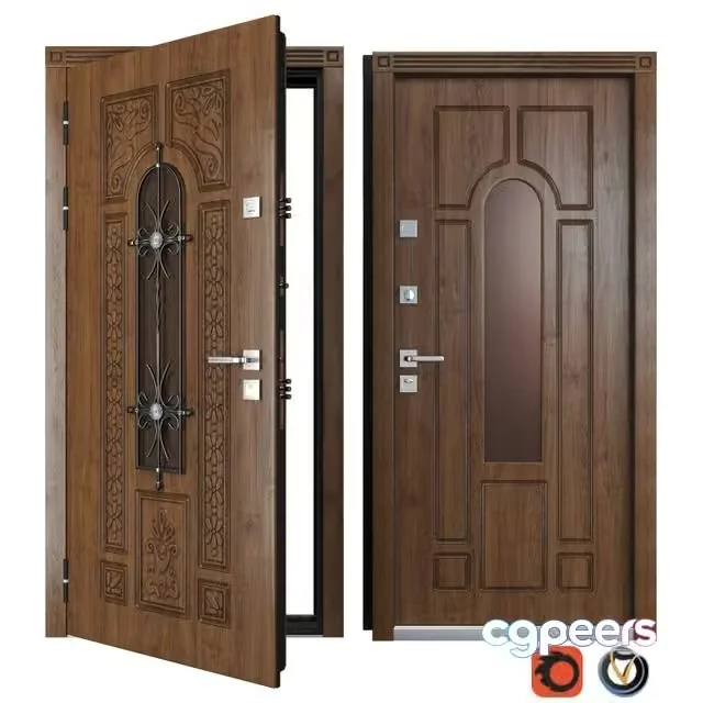 3ds Max Free – Entrance metal door of Vezha 4 3d (Your Frame)
