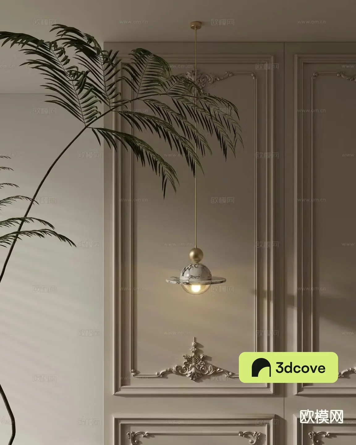 Bedside small chandelier