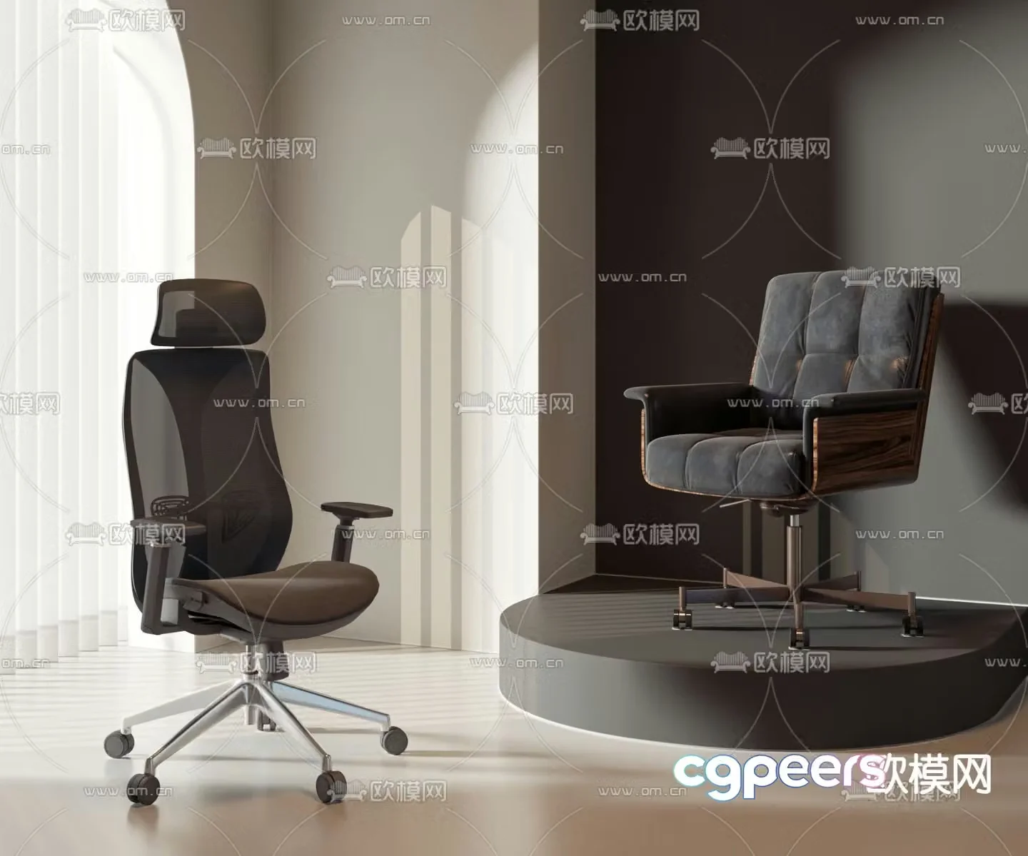 Office chair executive chair boss chair 3d model