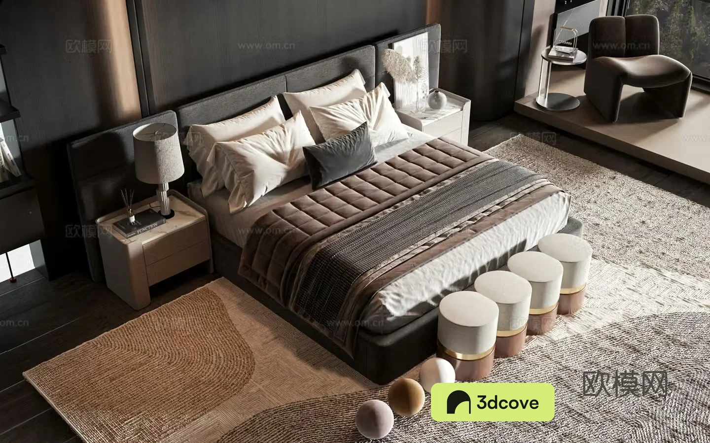 Modern style product bed