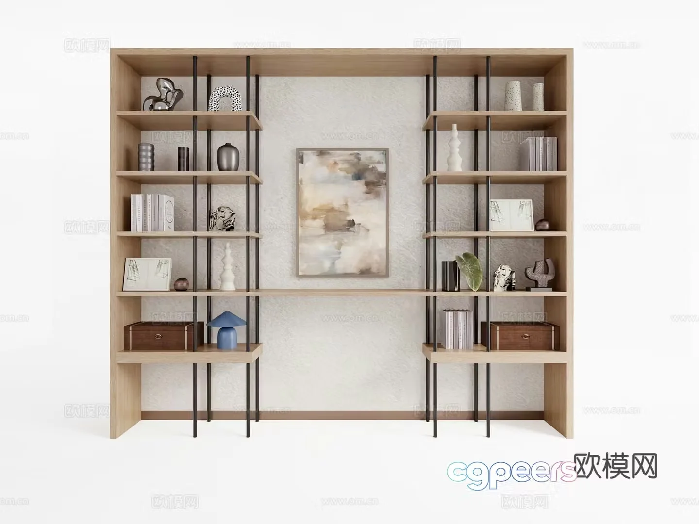 3D model of shelf ornament combination