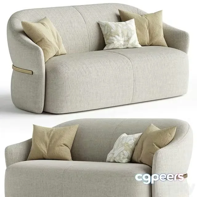 3ds Max Free – MADAME BUTTERFLY 2 seater sofa