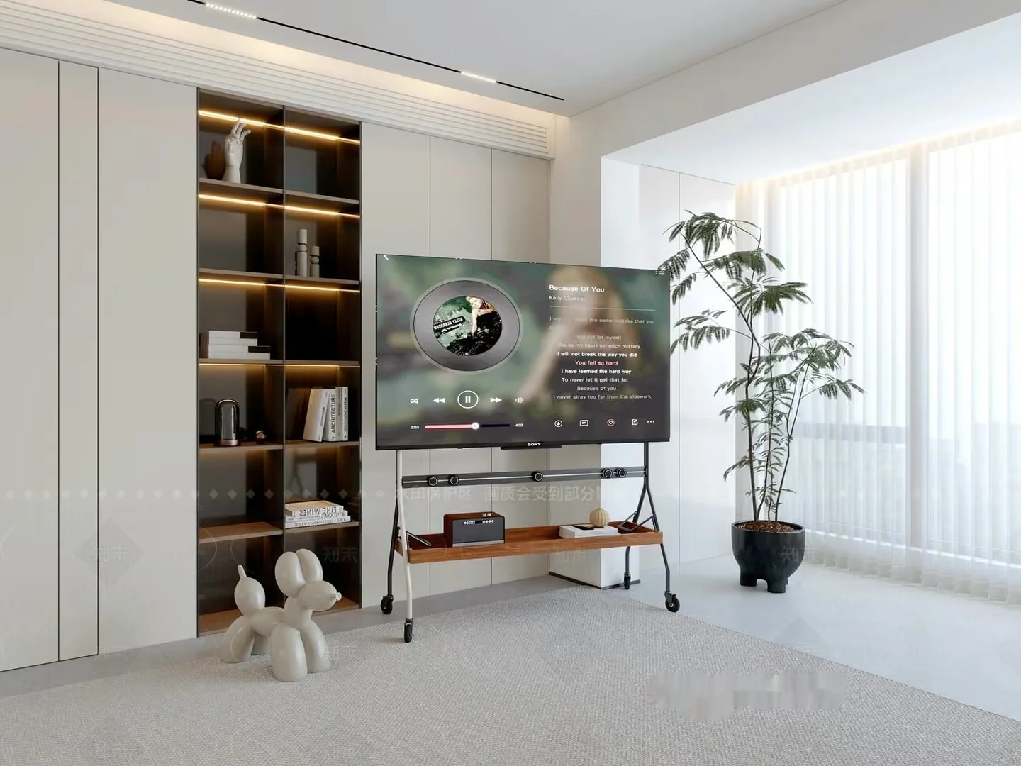 Modern Living Room 3D Model – 22306 – CORONA Render