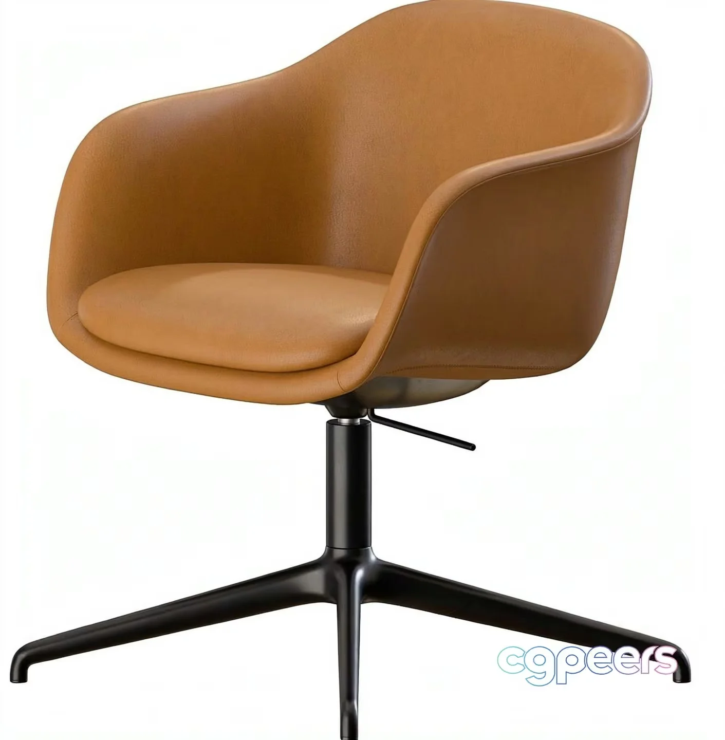 Brown Office Chair 3D Model – 22624 – VRAY Render