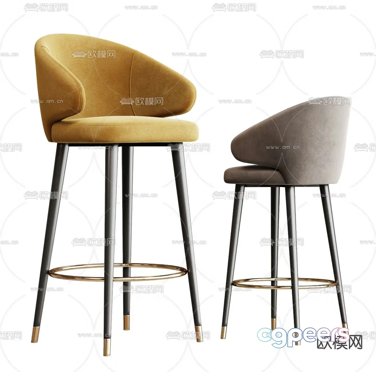 bar stool bar stool high stool 3d model
