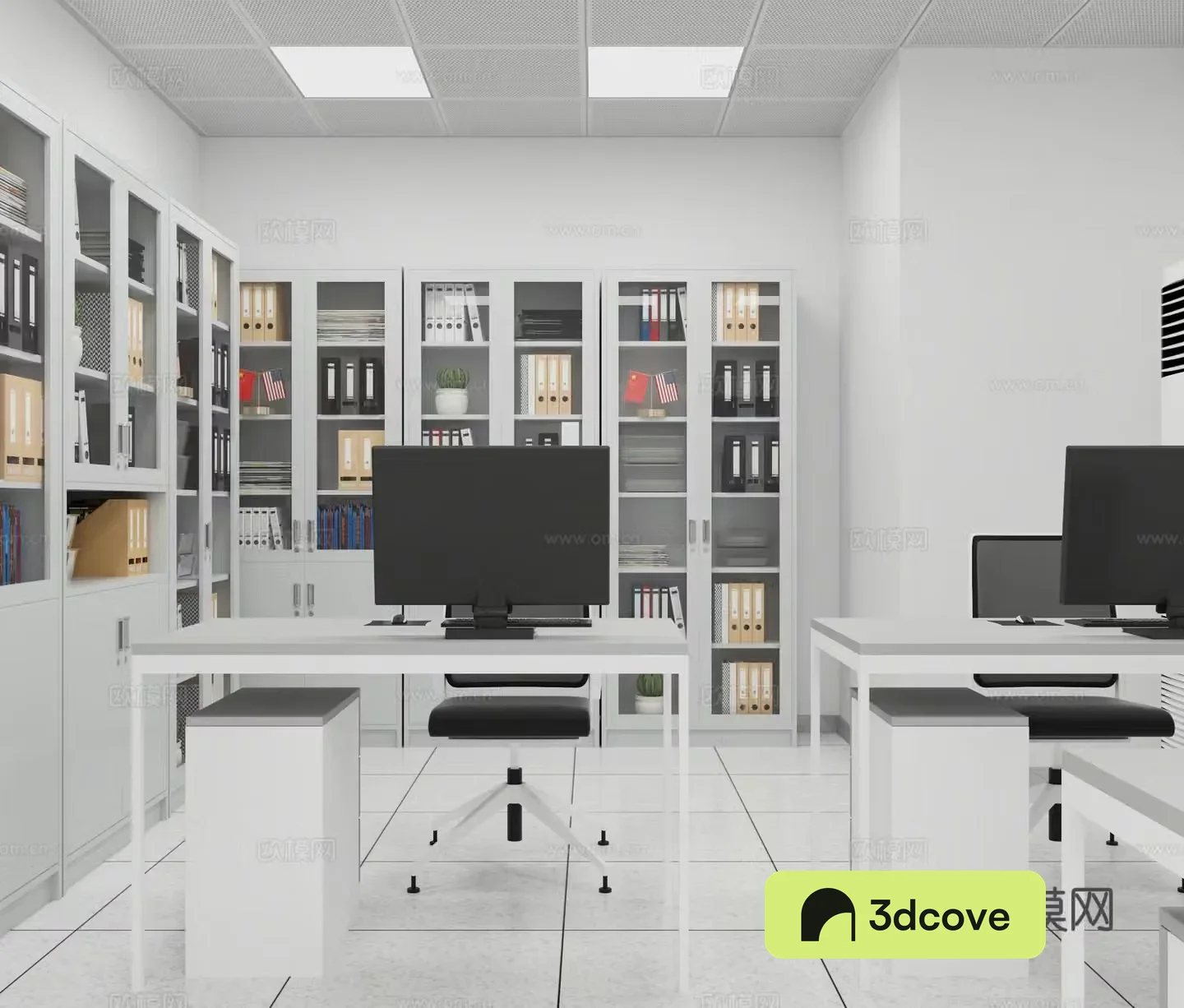 Modern minimalist data room