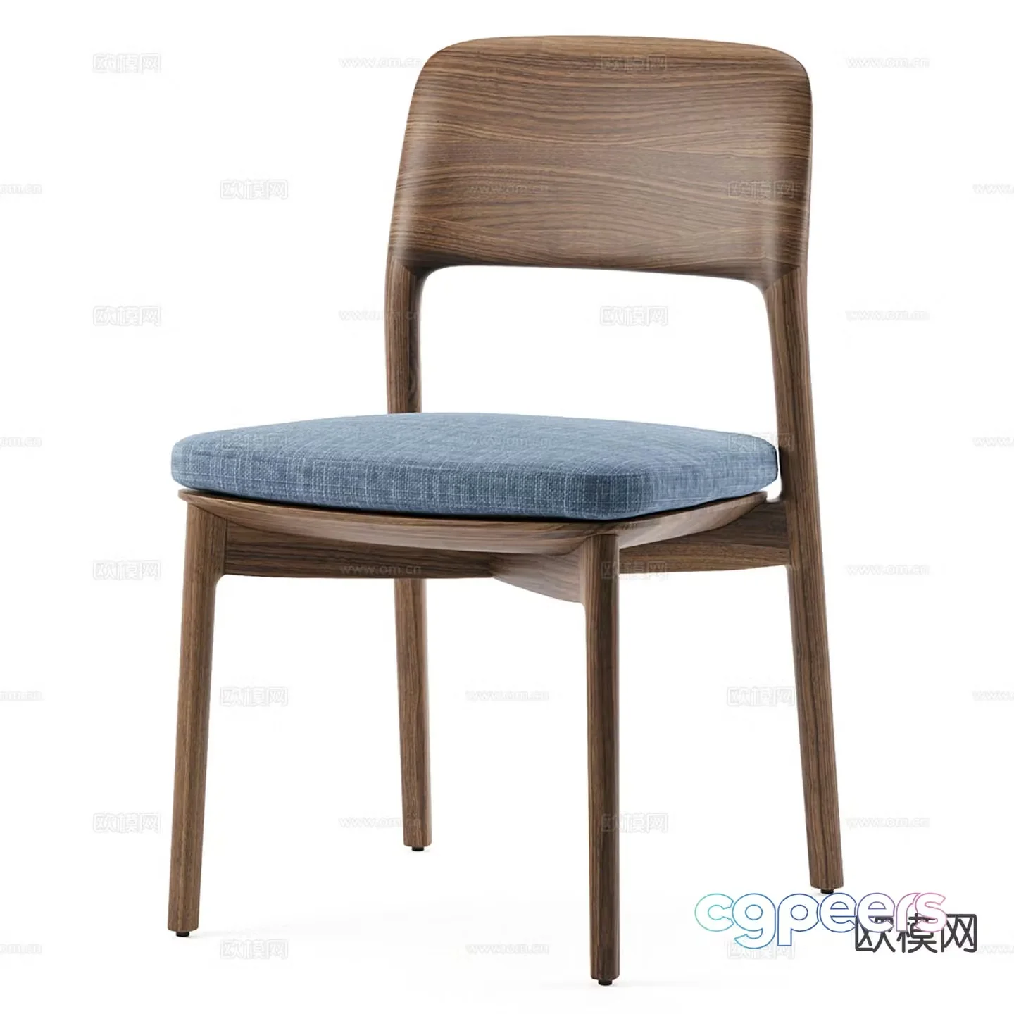 Italian chair dining chair 3d model