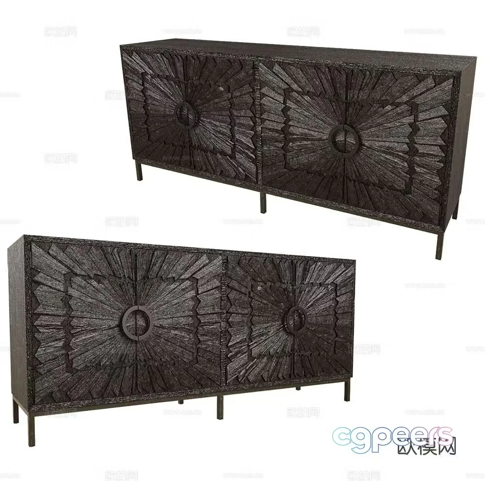 Dantone entryway cabinet 3d model