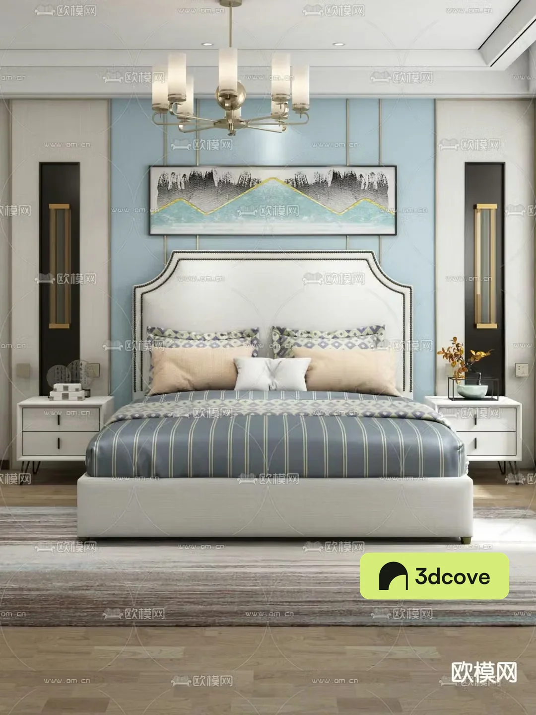 American double bed