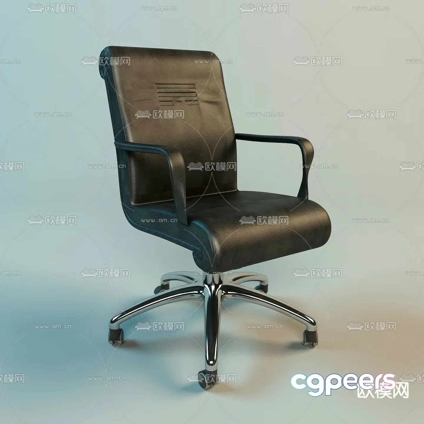 Office chair staff chair swivel chair 3d model