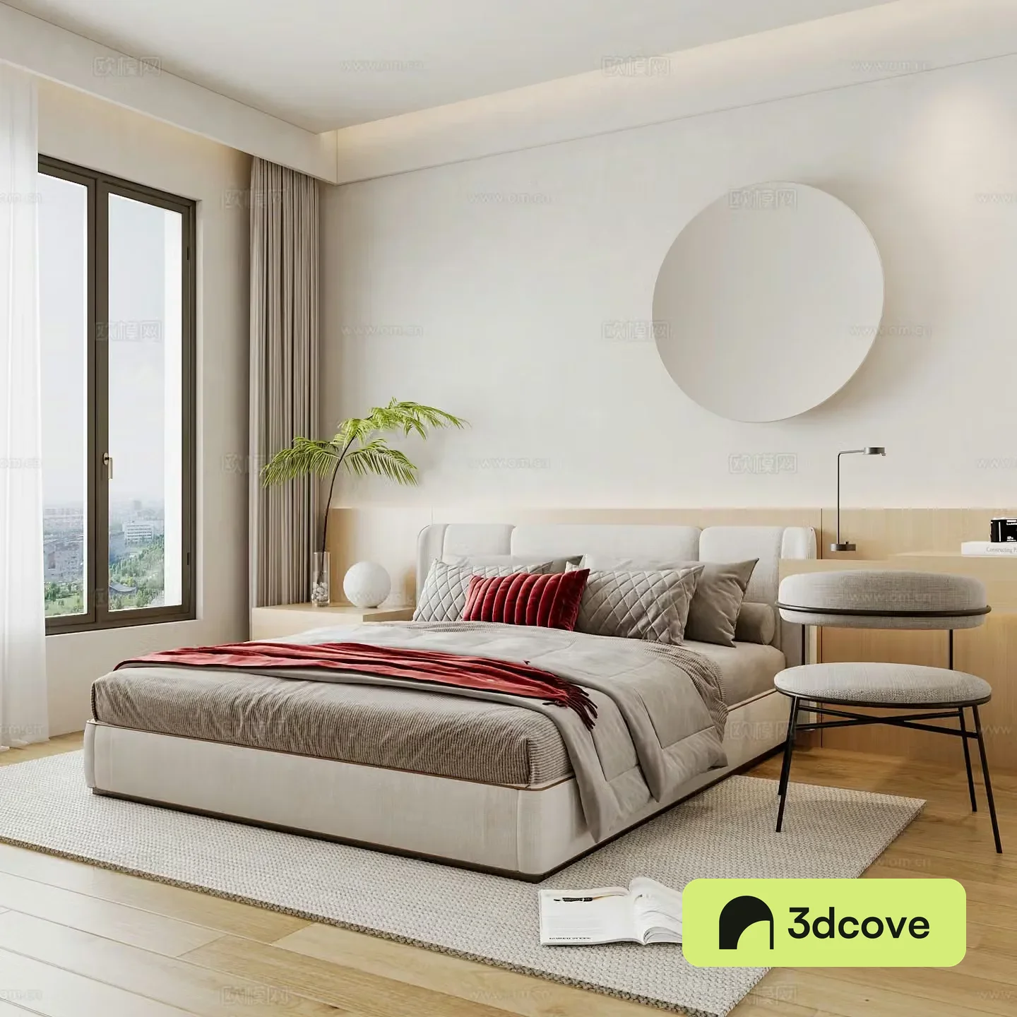 Modern home bedroom Modern bedroom Italian bedroom Simple bedroom Italian bed