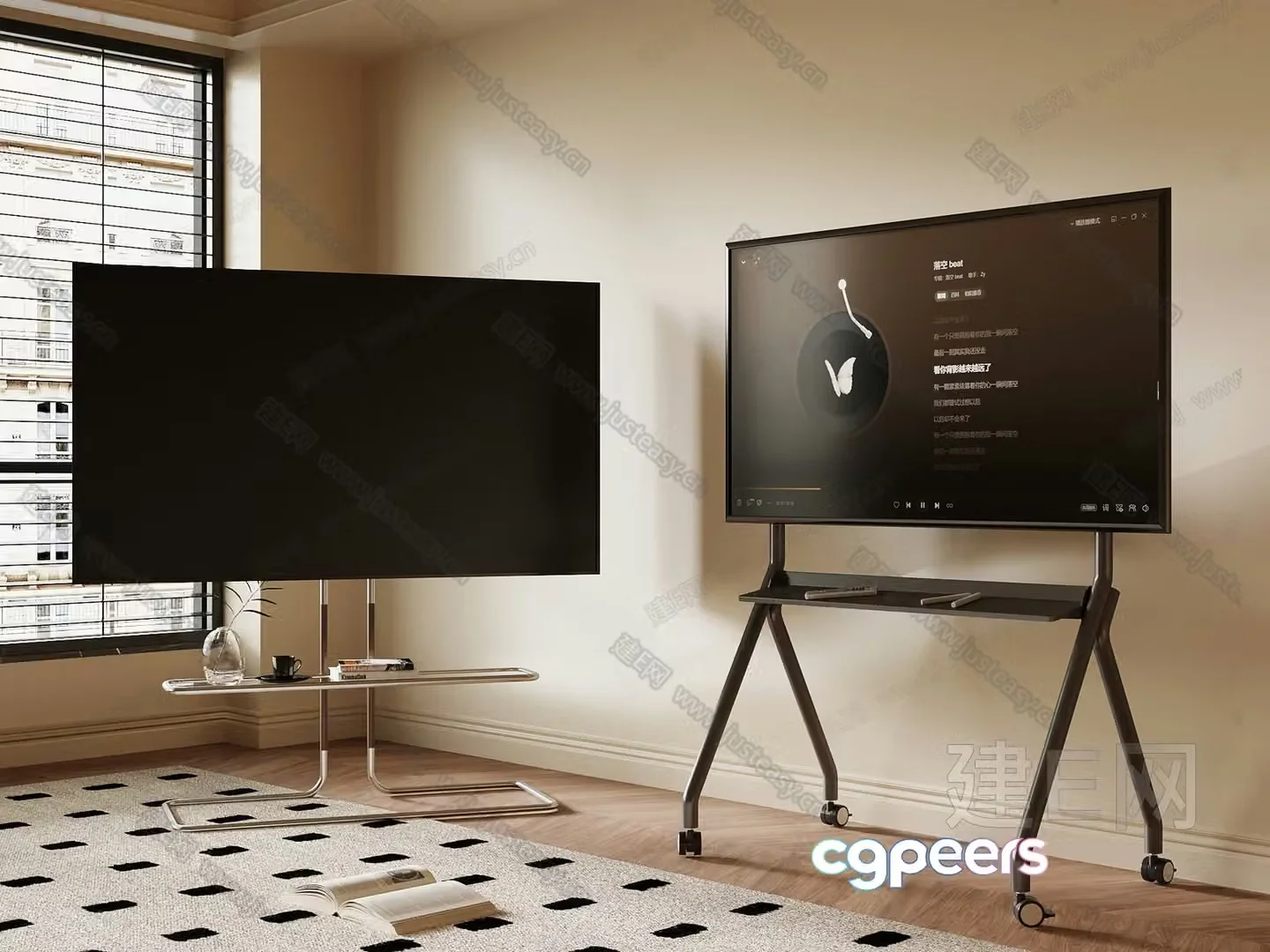 Modern Living Room 3D Model – 5721 – VRAY Render