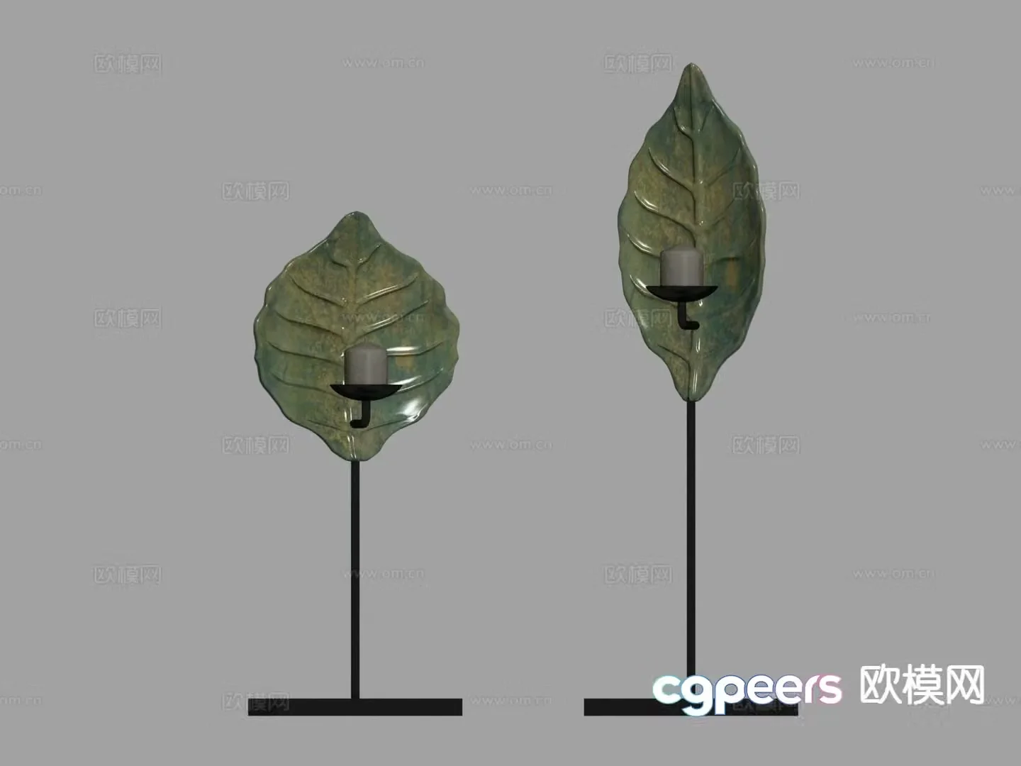 Candelabra lamp candle 3d model