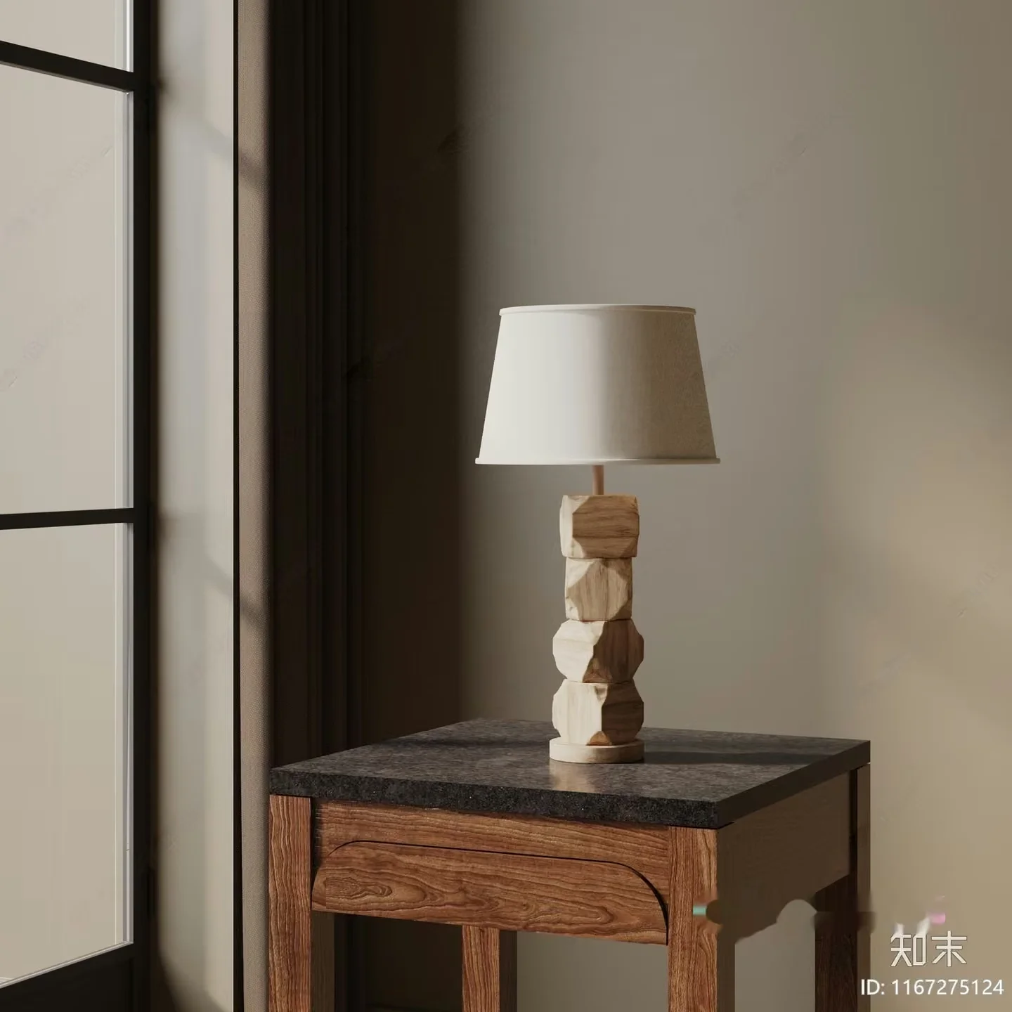 Cozy Corner With A Lamp 3D Model – 20382 – VRAY Render