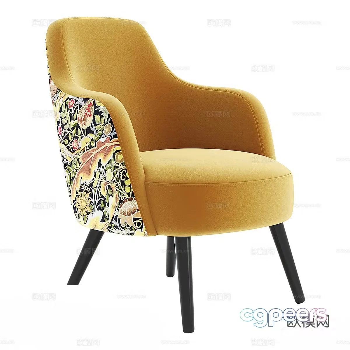 American casual chair 3d model