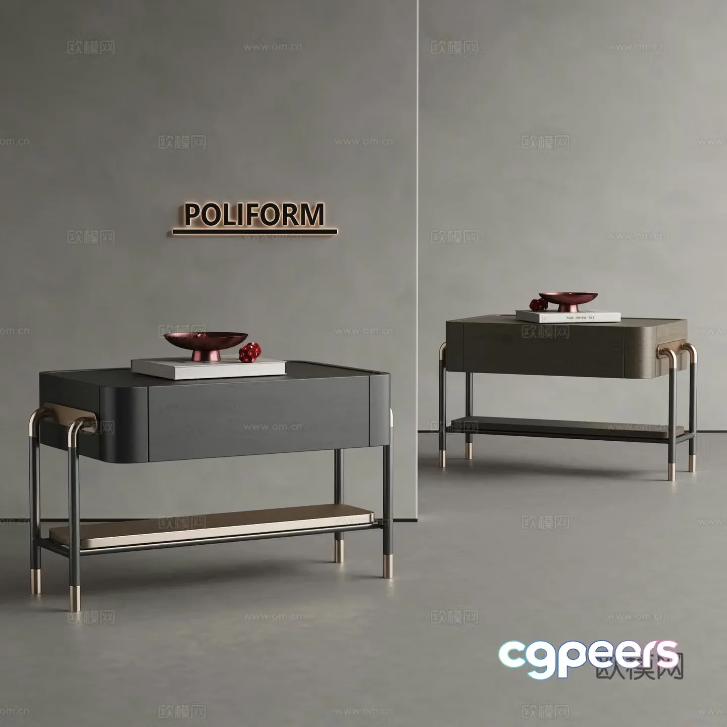 Modern night table 3d model
