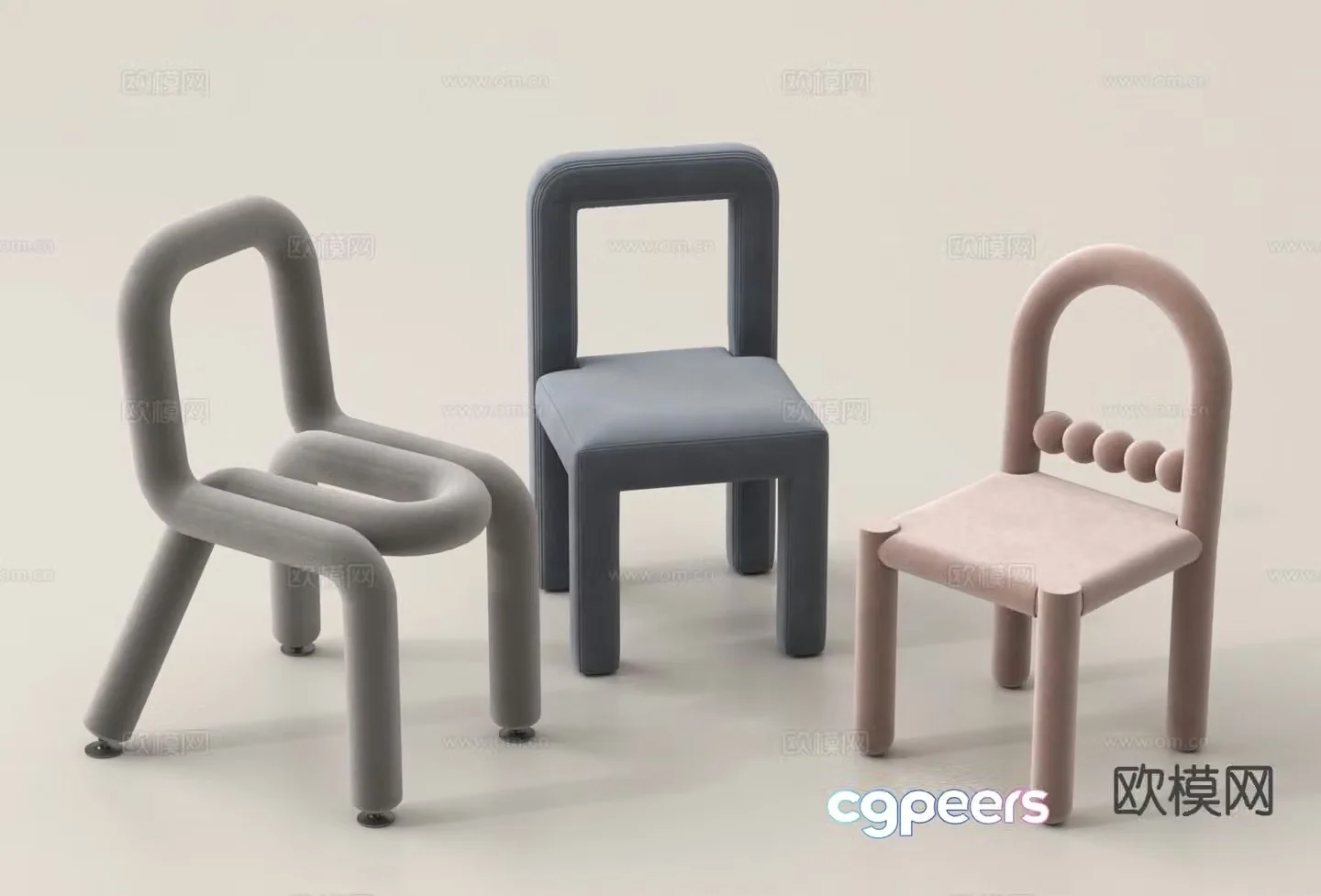 Children’s chair children’s stool small chair 3d model