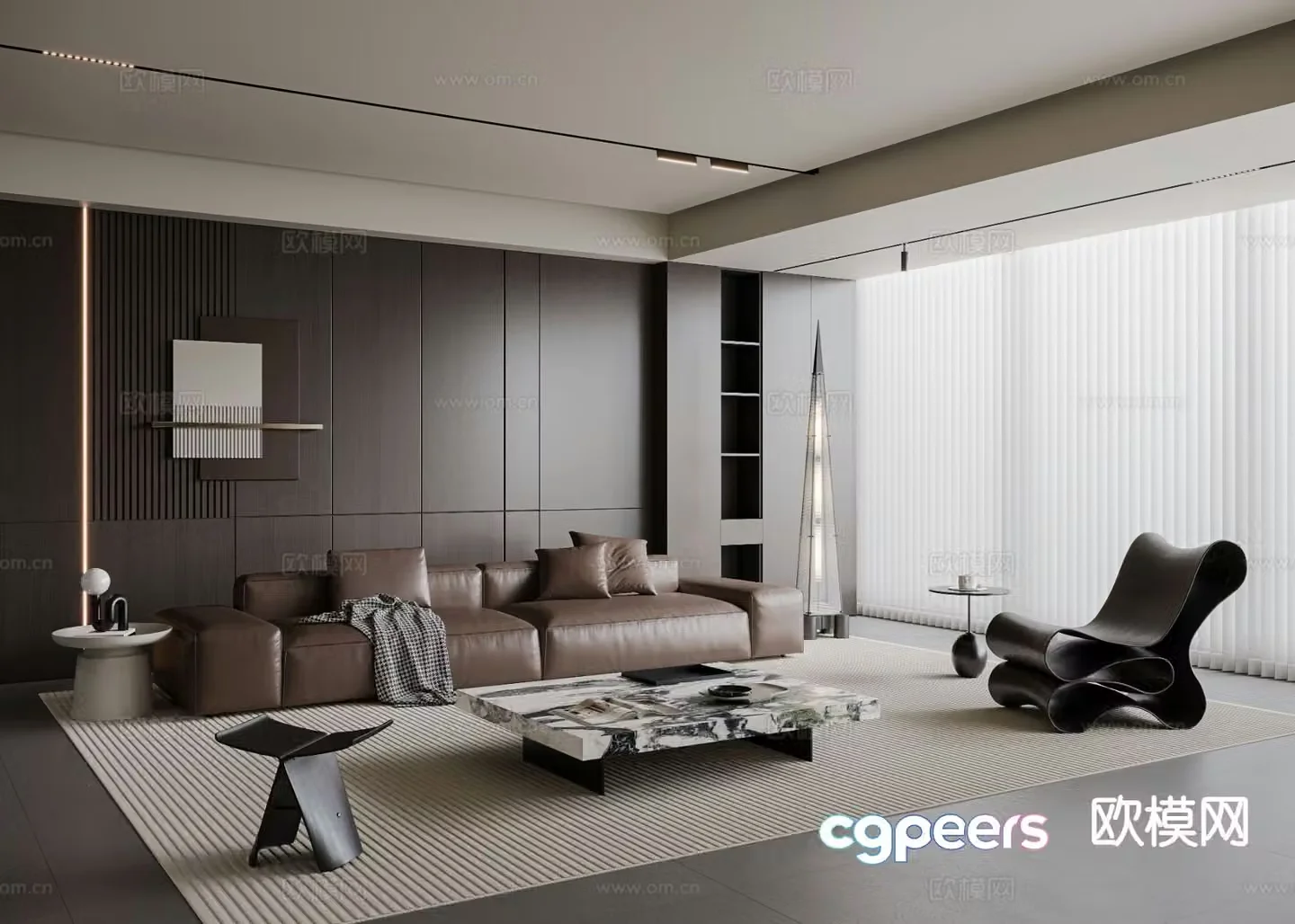 Italian living room 3d model
