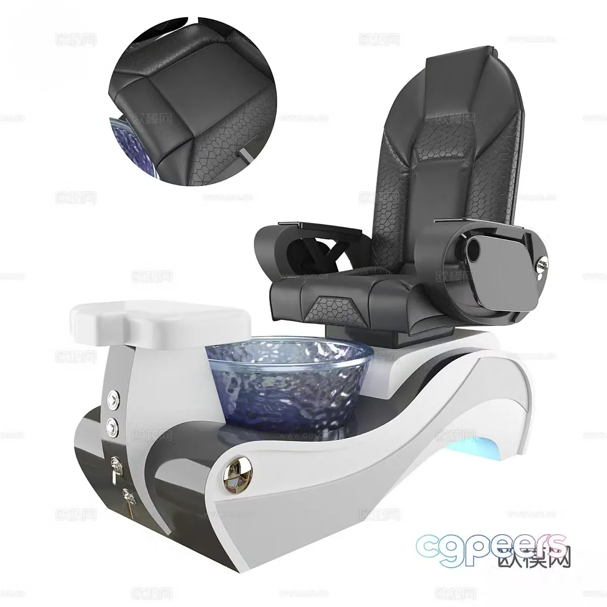 Modern manicure chair 3d model