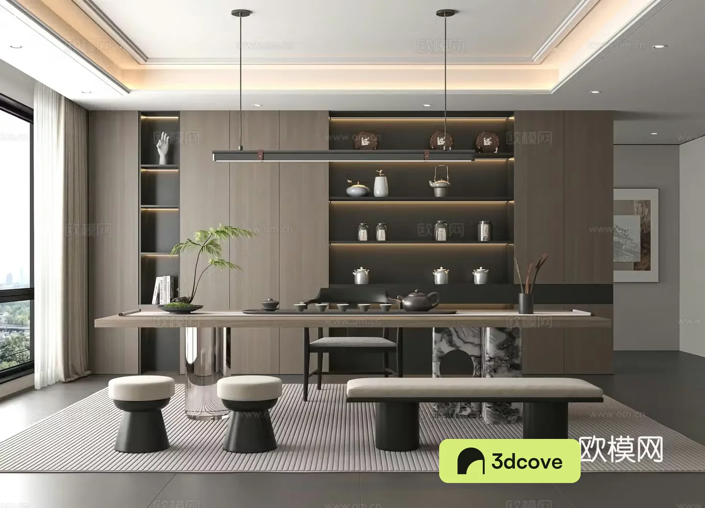 Modern tea room