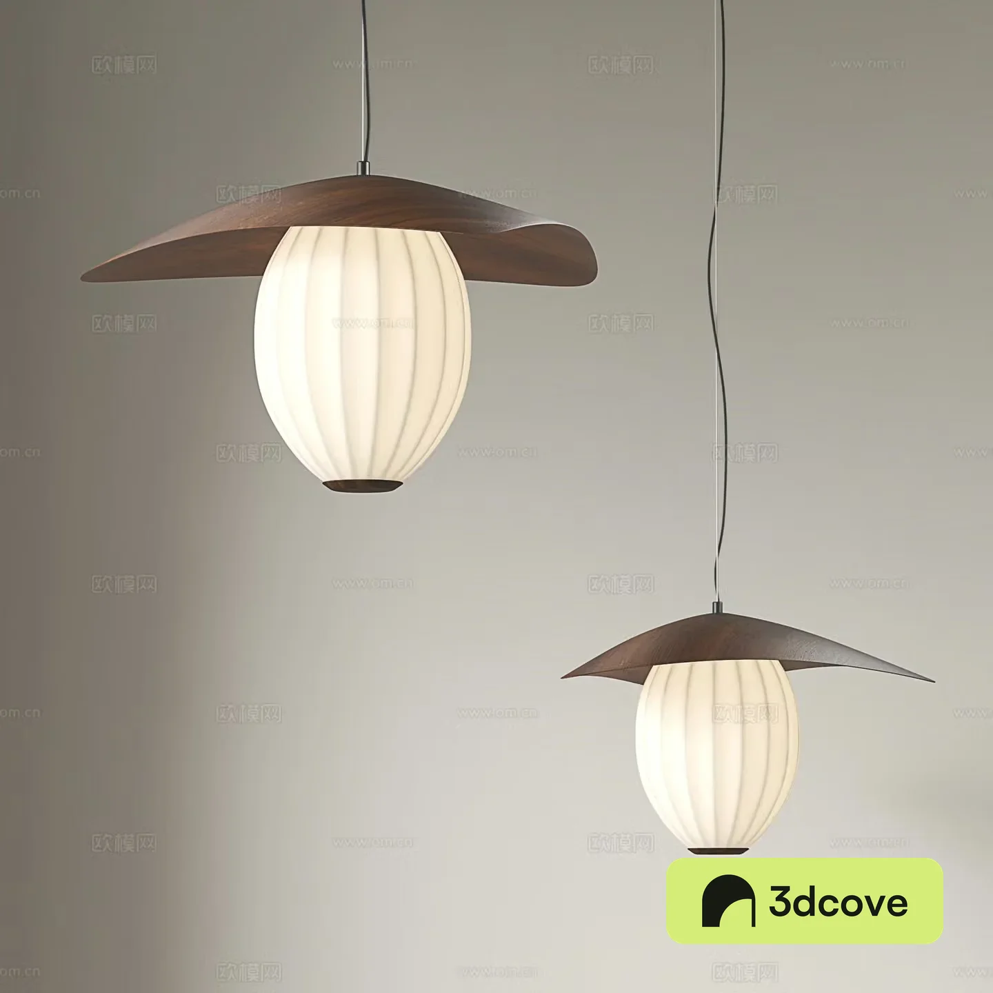 Japanese chandeliers Wasabi chandeliers Restaurant chandeliers Middle-aged chandeliers 3D model