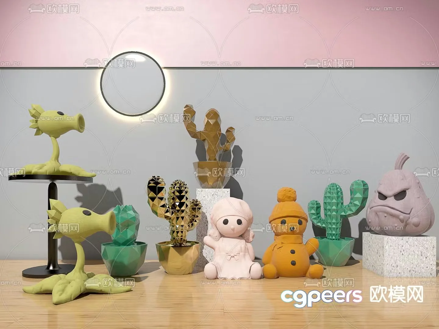 Modern children’s animal doll toy 3d model