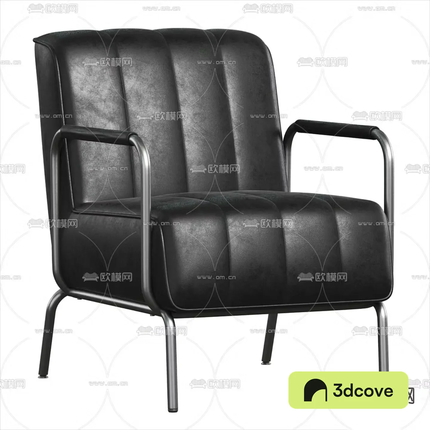 Leather office sofa reception chair