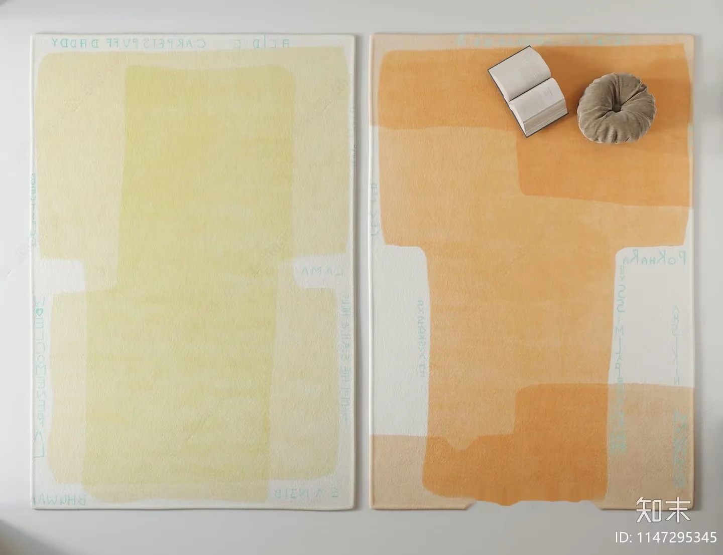 Cozy Beige Rug 3D Model – 20386 – VRAY Render