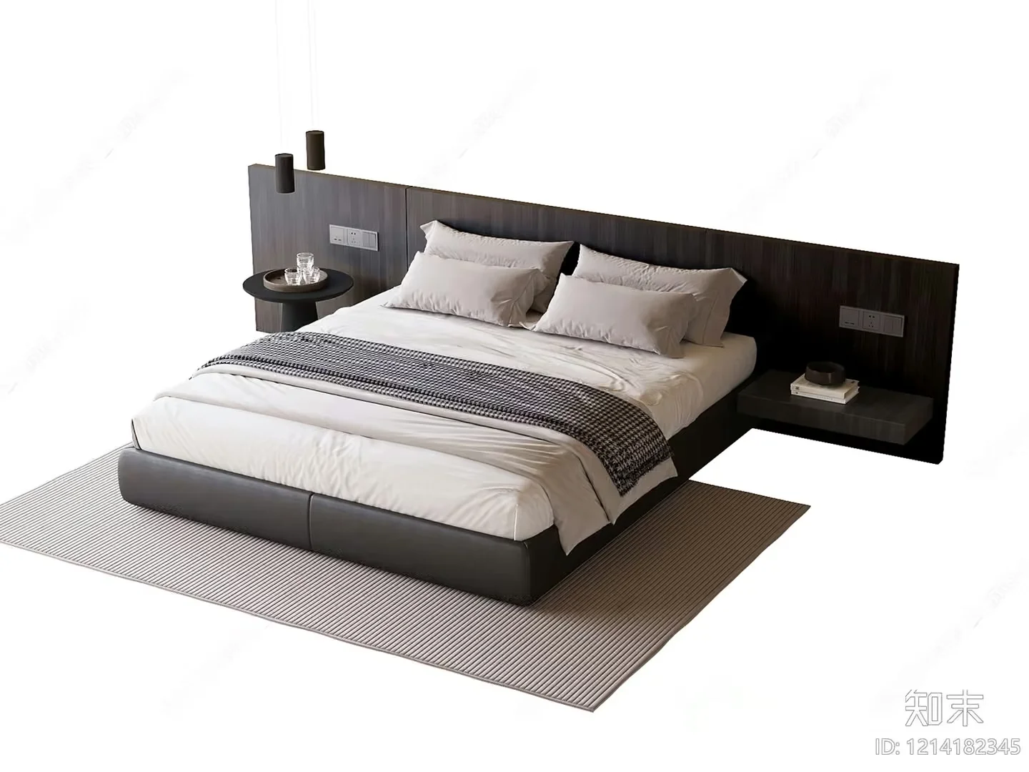 Modern Bedroom Furniture 3D Model – 6600 – VRAY Render