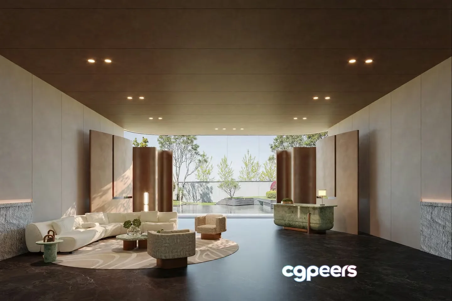 A Modern Living Room 3D Model – 3967 – CORONA Render