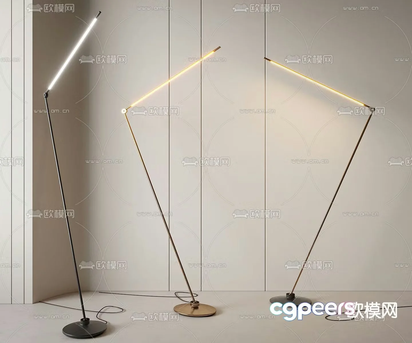 FLOS modern minimalist floor lamp 3d model