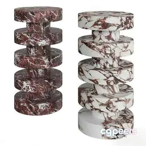 Marble Table 3D Model – 7383 – CORONA Render