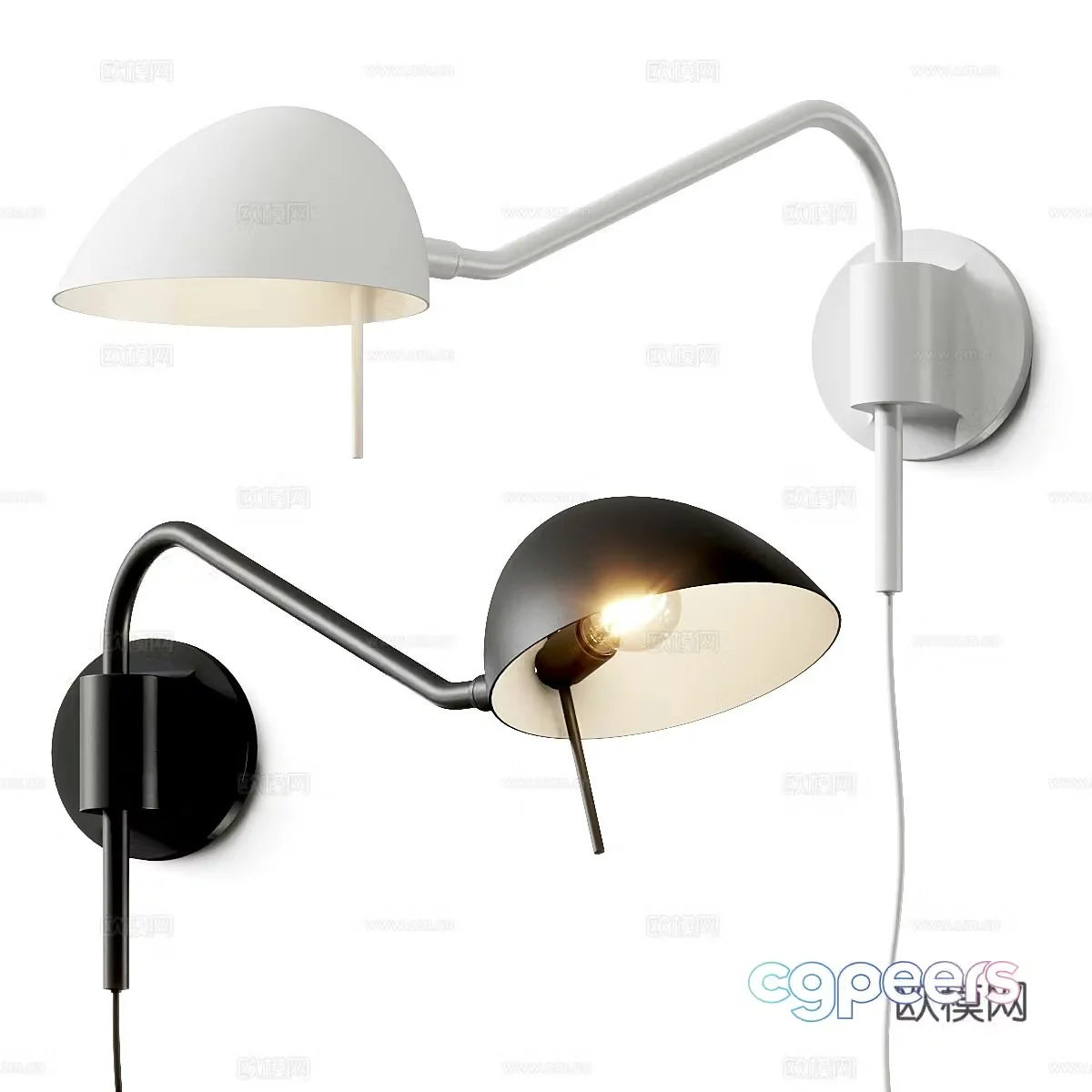 Modern Italian minimalist Astro Lighting Serge wall light 3d model