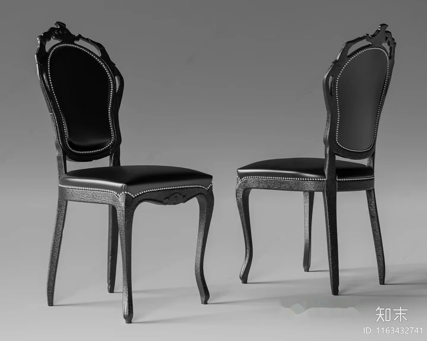 Wooden Dining Chairs 3D Model – 732 – VRAY Render