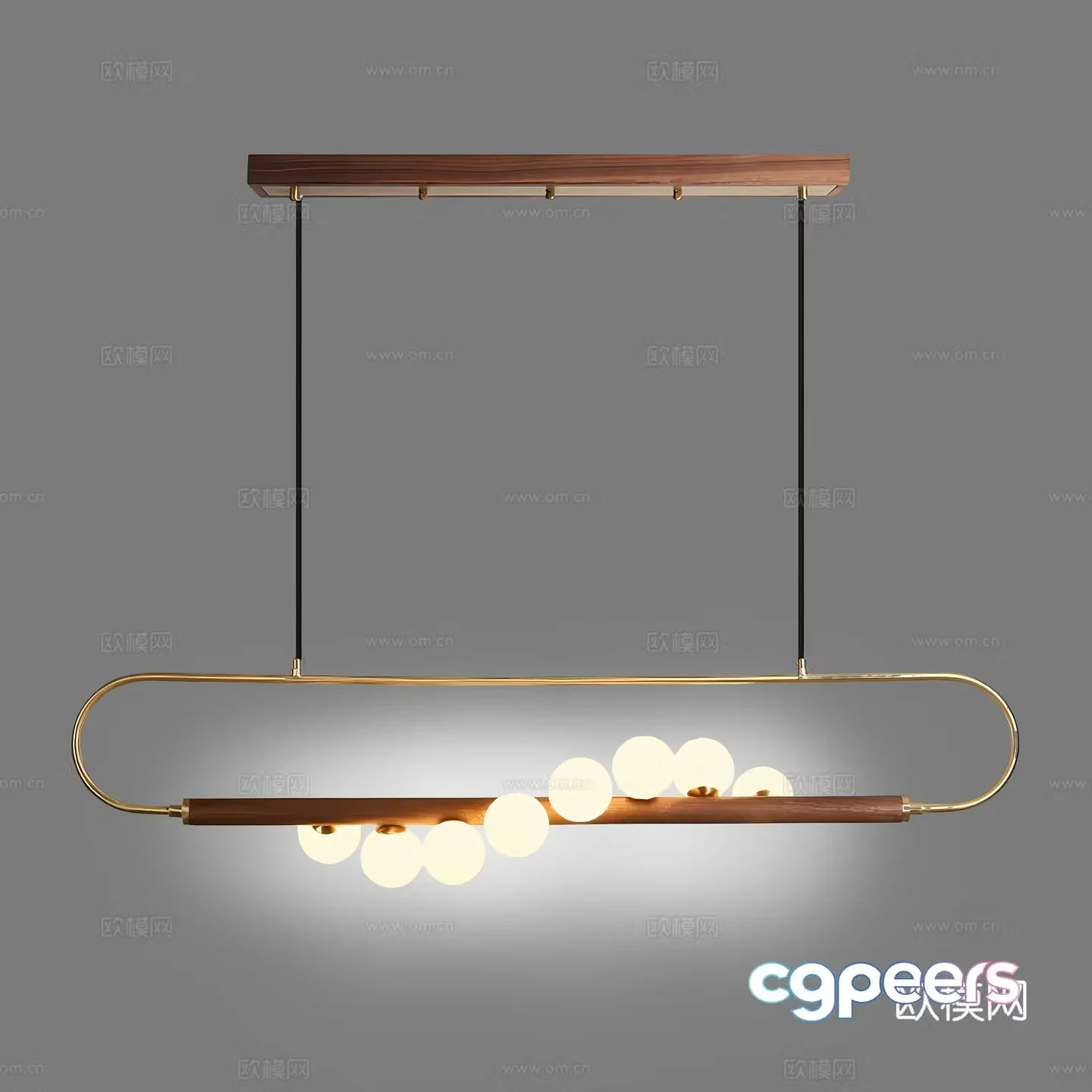 Medieval style chandelier sphere chandelier 3d model