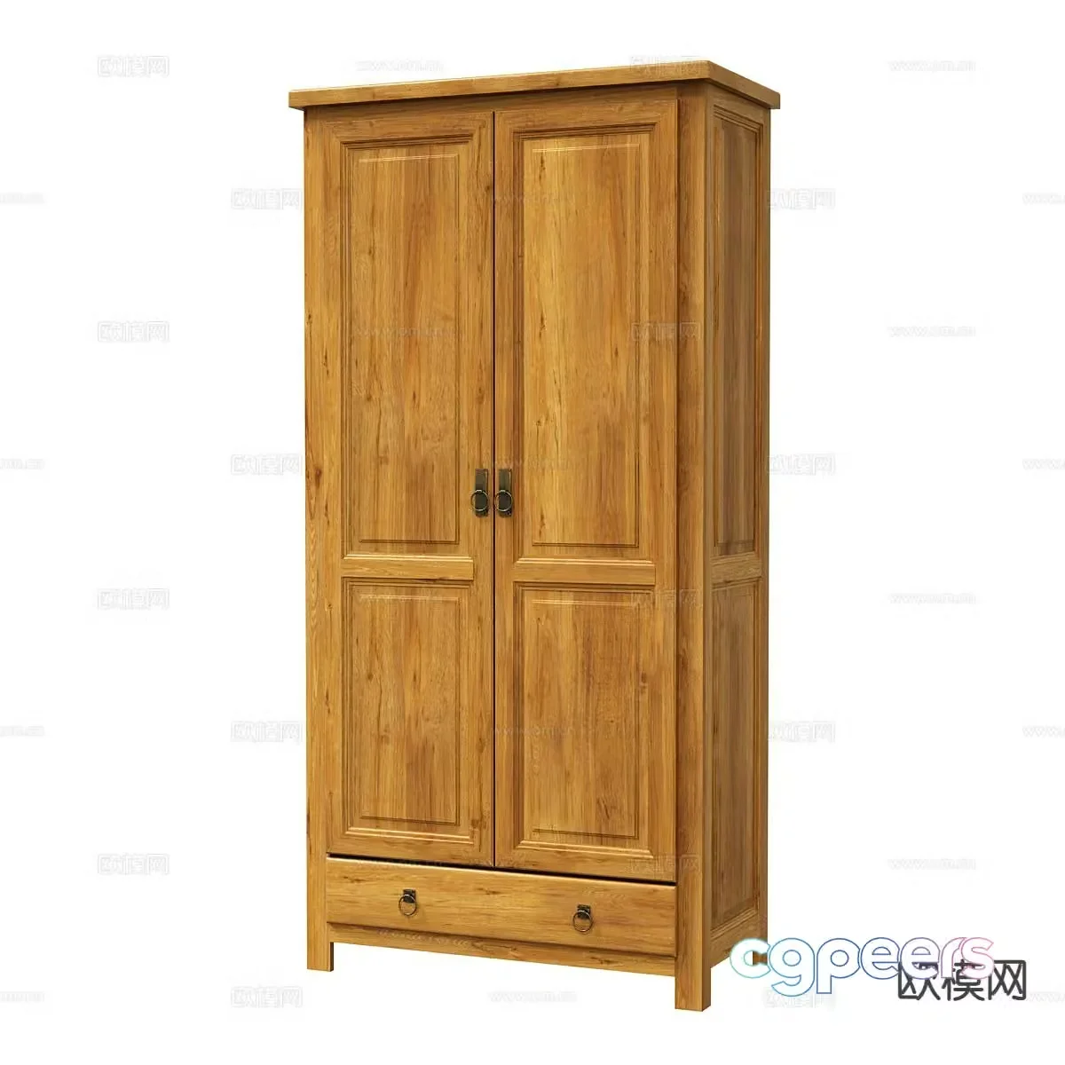 Nordic simple wardrobe 3d model