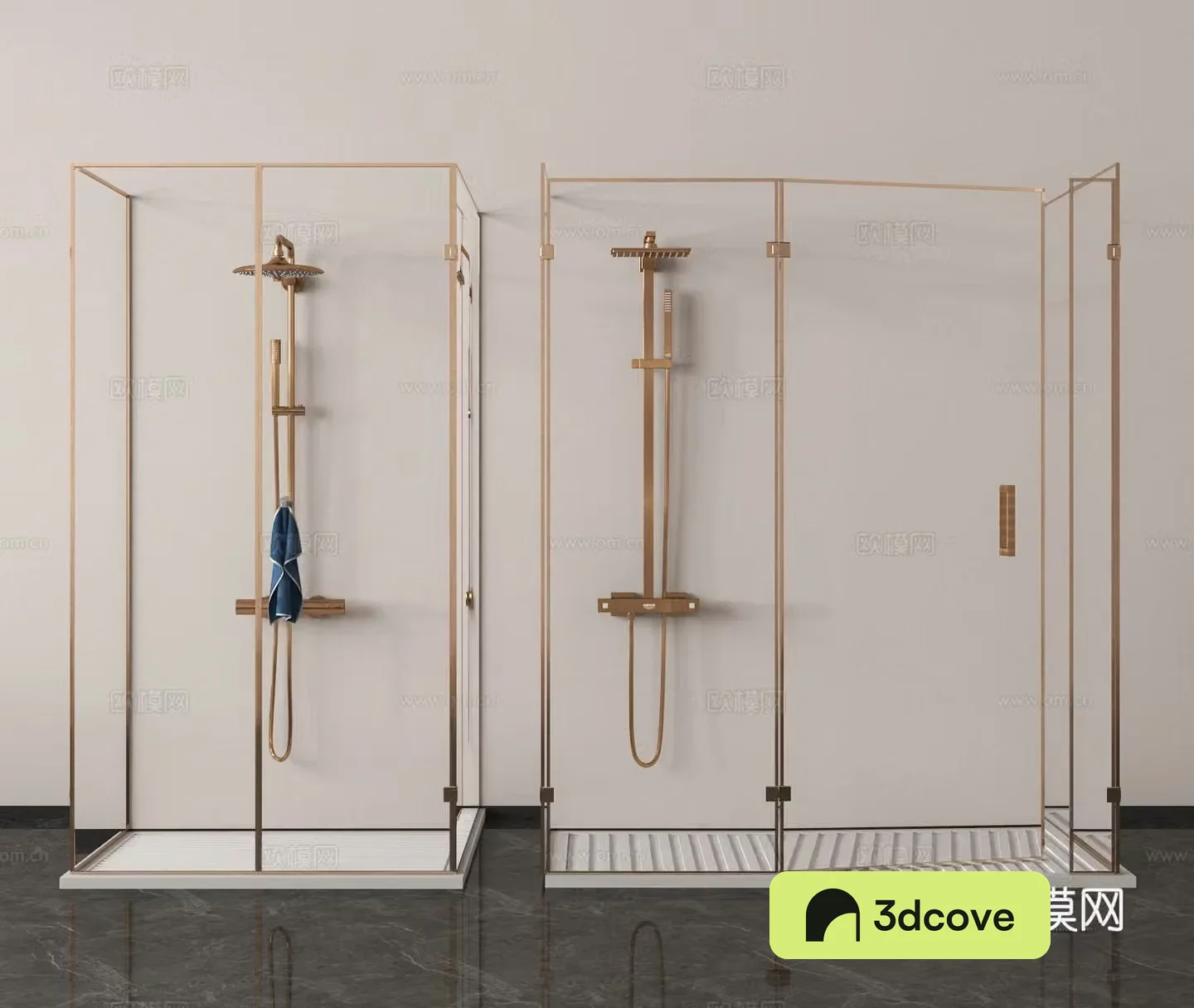 Shower room shower partition
