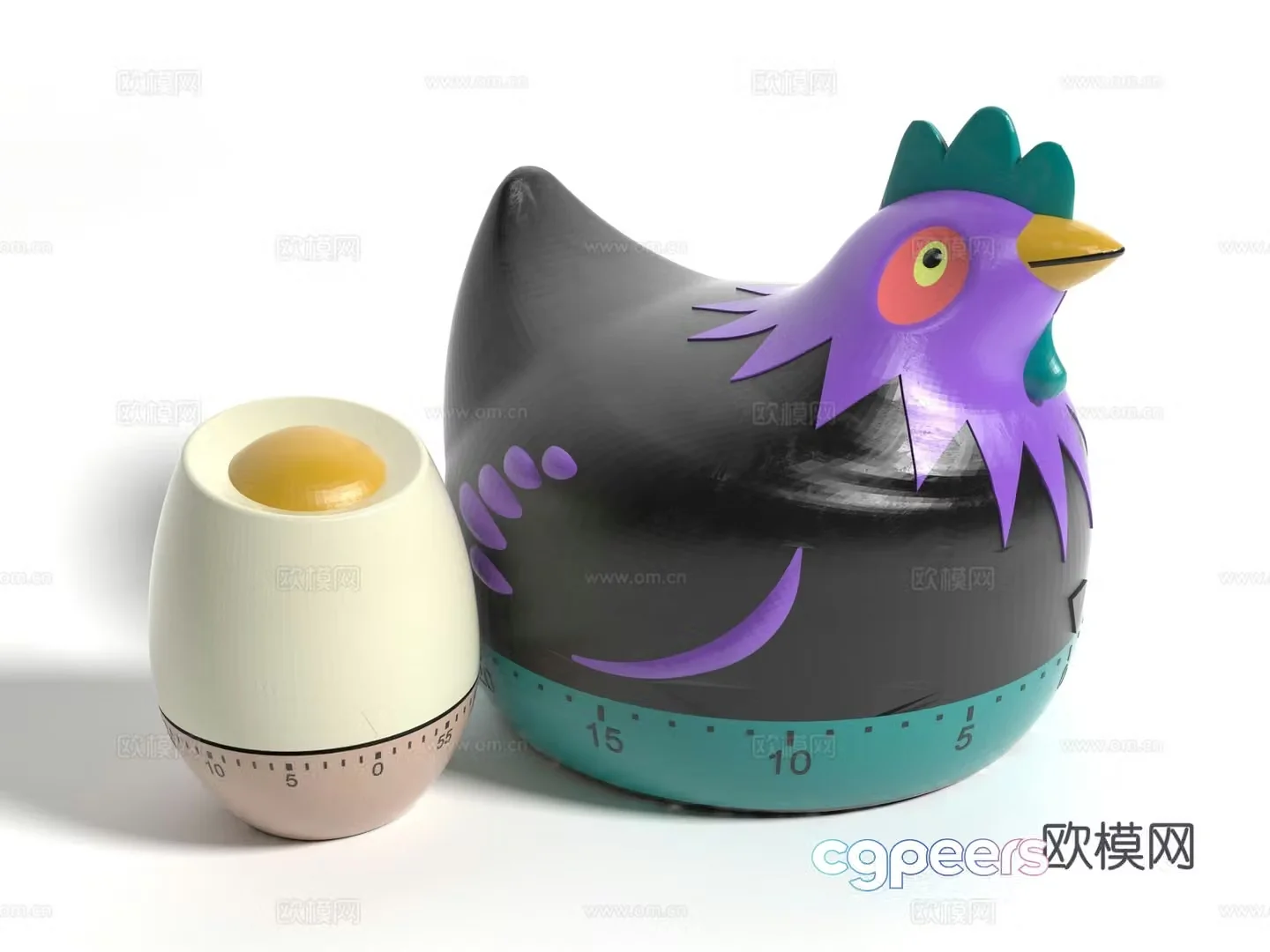 Modern style kitchen timer 3d model