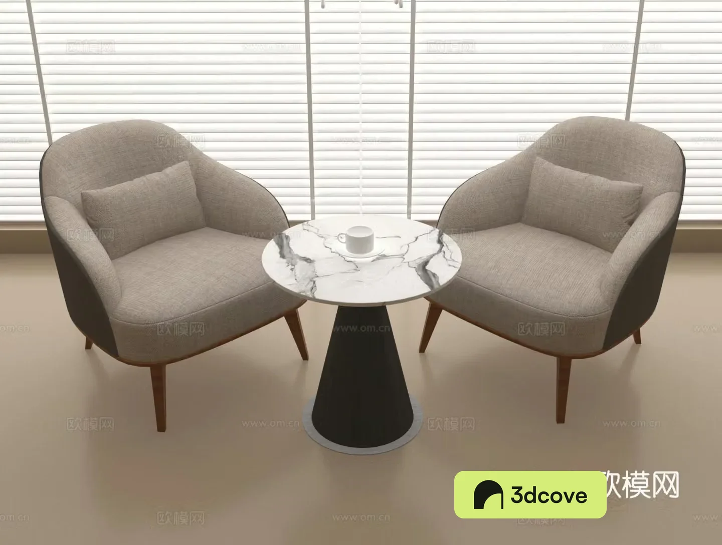 Leisure chair sofa chair single chair coffee table