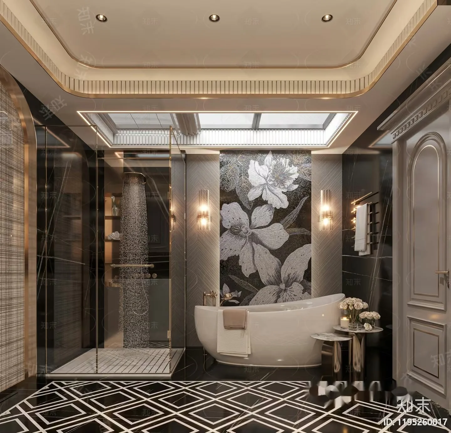 A Modern Bathroom 3D Model – 14876 – VRAY Render