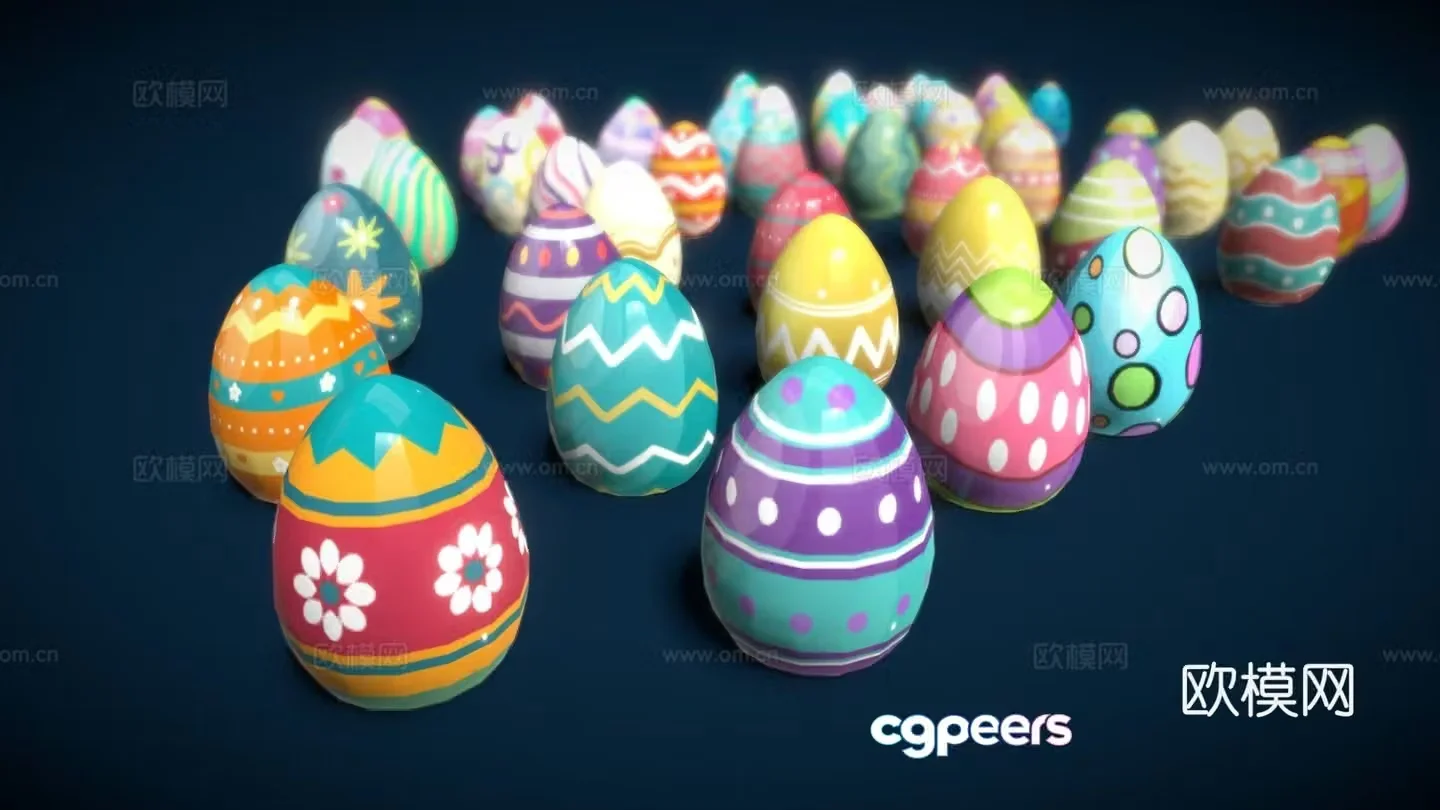 Collection egg 3d model