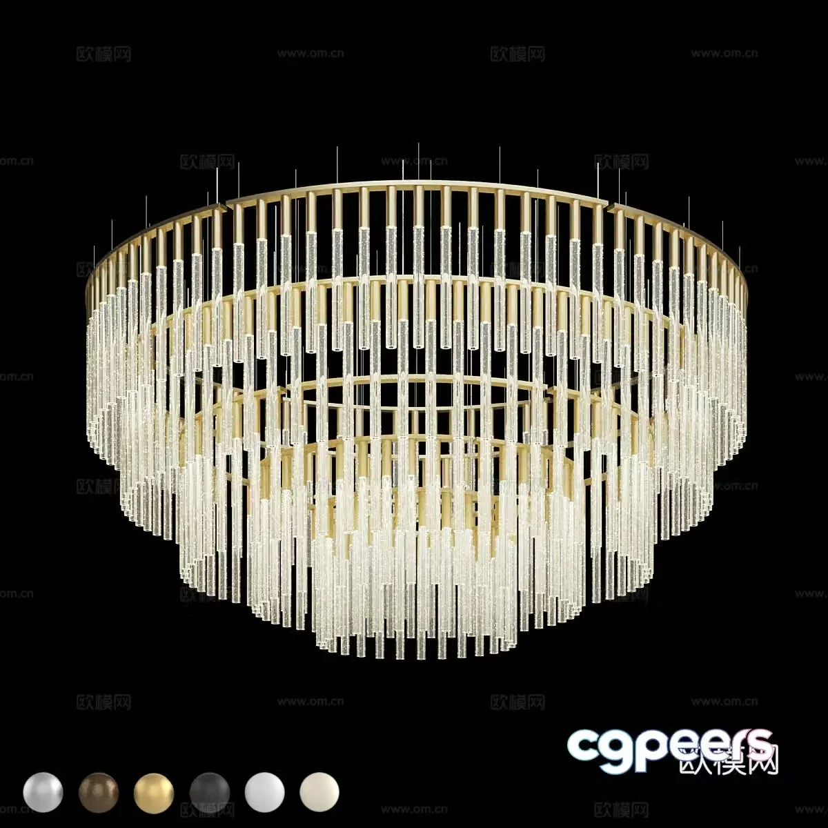 Modern simple and light luxury chandeliers chandeliers simple chandeliers restaurant chandeliers crystal chandeliers living room chandeliers 3D model