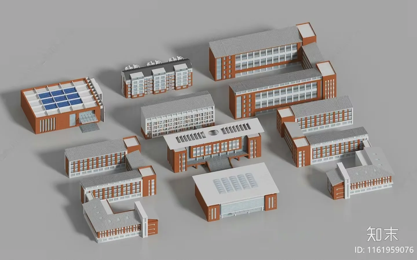3D Building Models 3D Model – 709 – VRAY Render