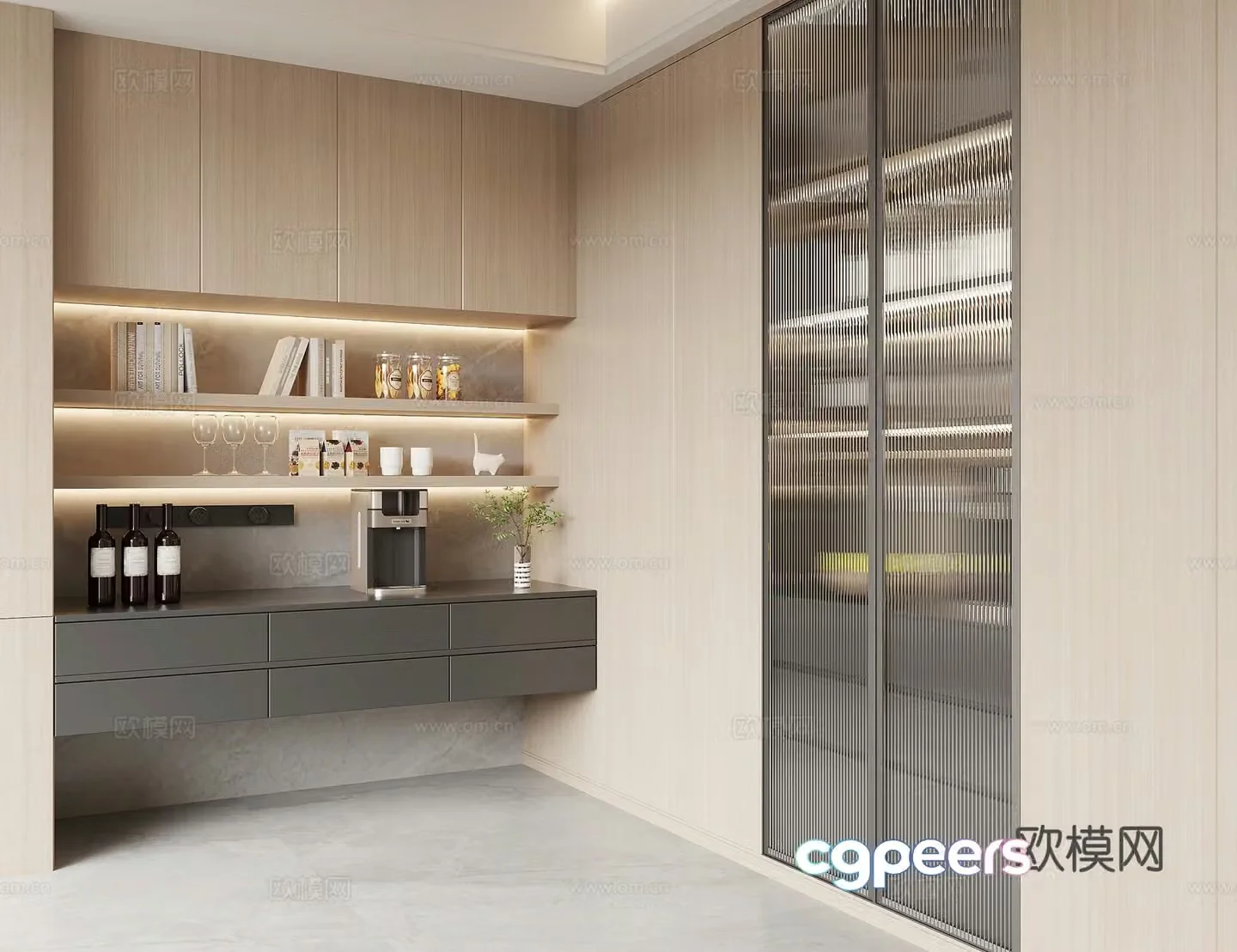 Modern sideboard 3D model
