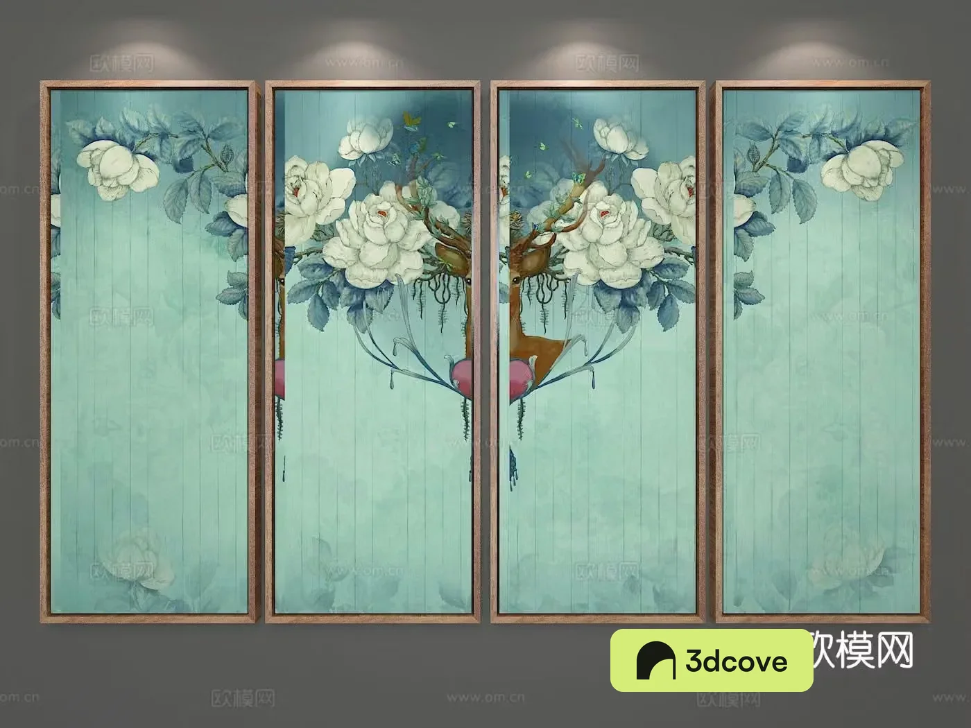 New Chinese style flower painting decorative painting